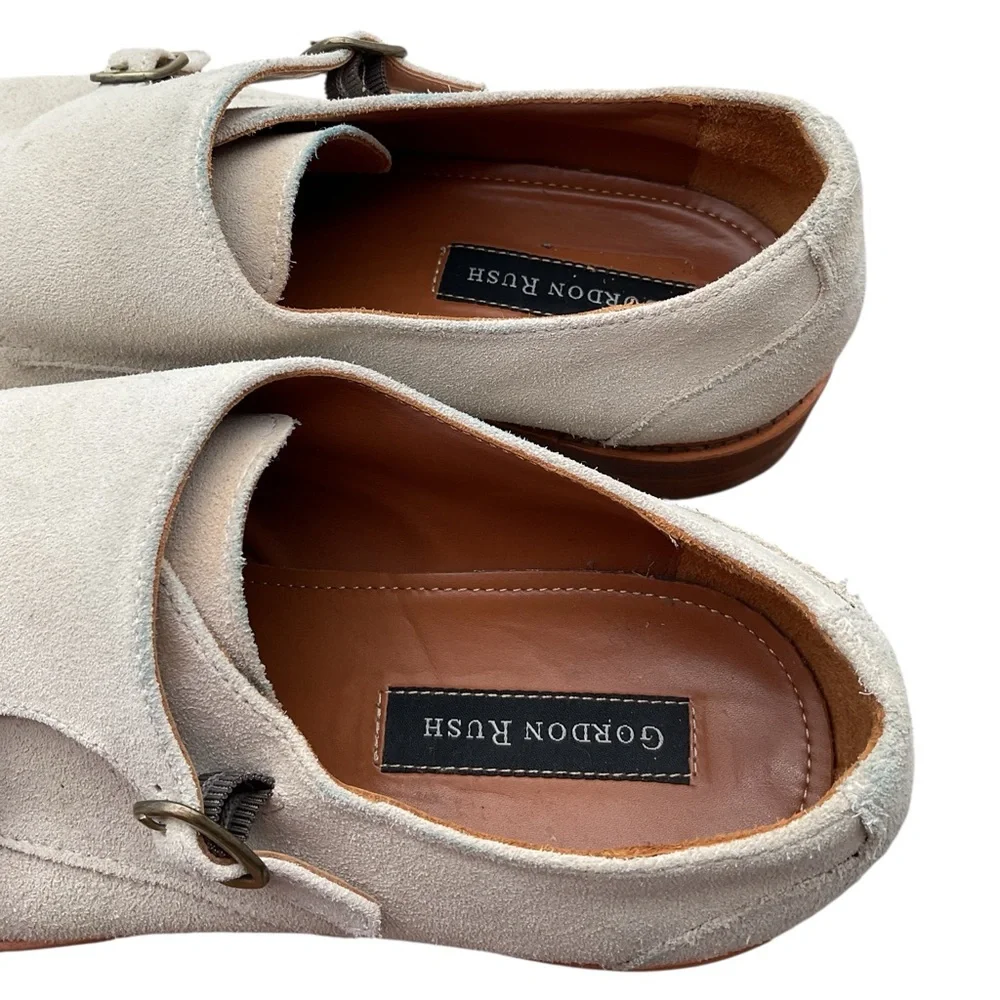Gordon Rush Light Tan Monk Strap Oxfords‎